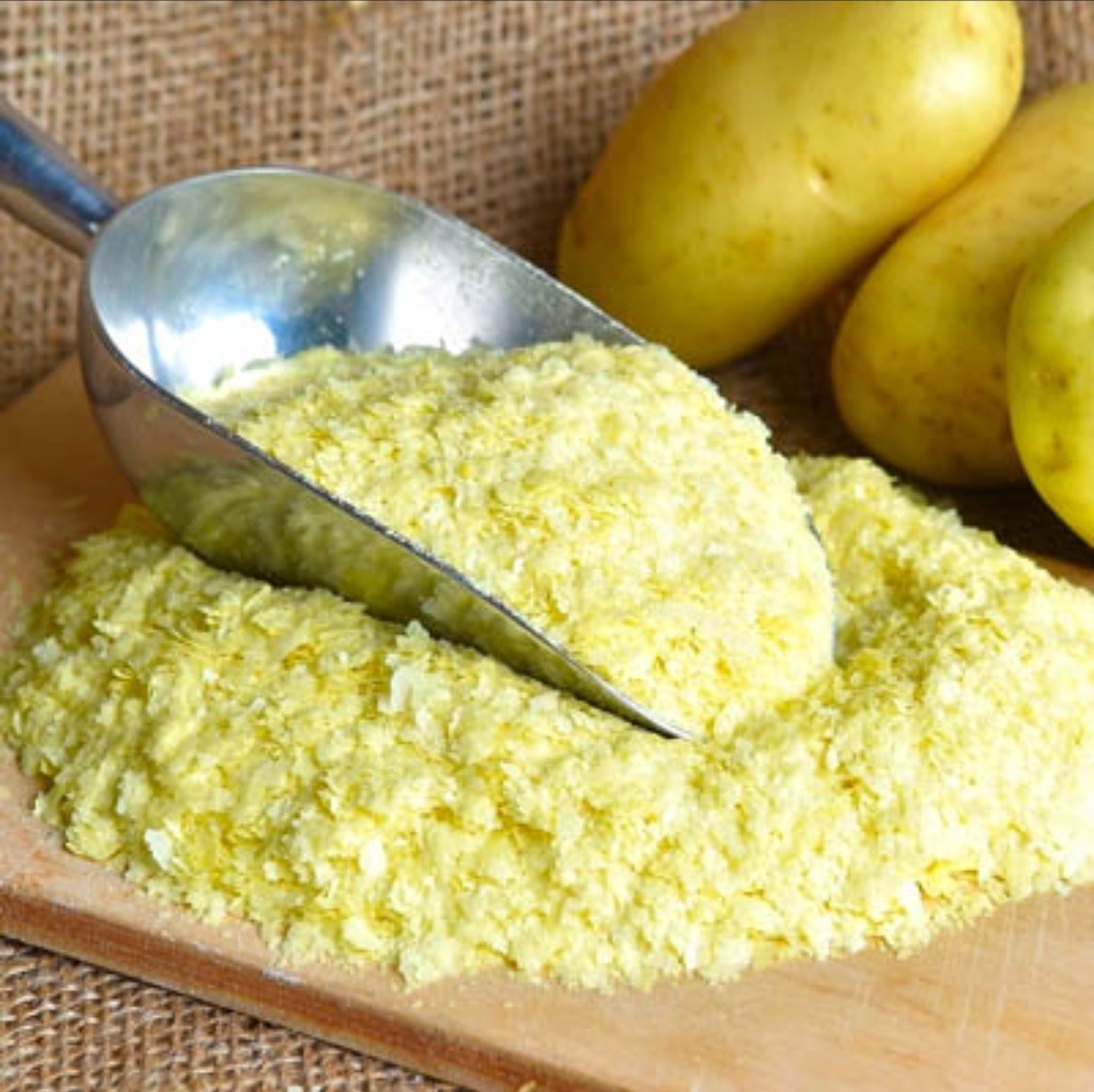 African Beauty Fufu Potato Flakes/Flocons de Pomme de Terre 15x1kg.
