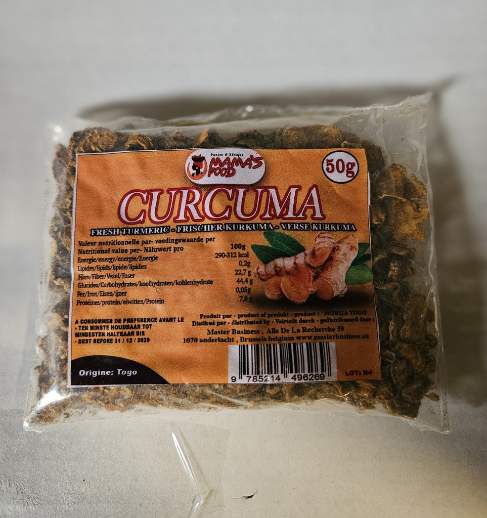 Mamas Food Curcuma African 20x50gm.