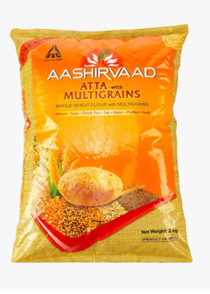 Aashirwad Mutigrain Atta 10x2kg