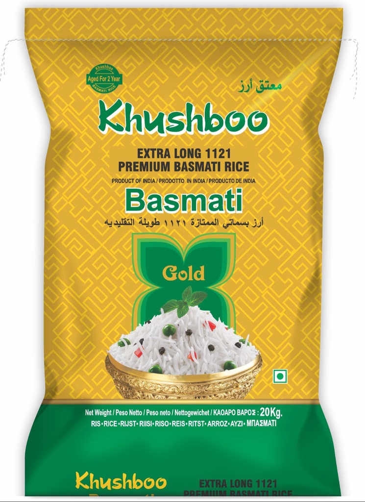 Khushbo Gold Basmati Rice 5kg.