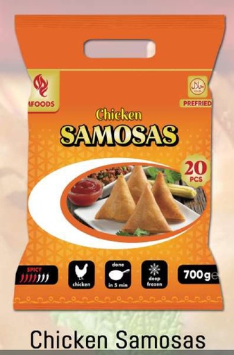MF/Ideal Chicken Samosa (20 Pc) x 15 Pack.