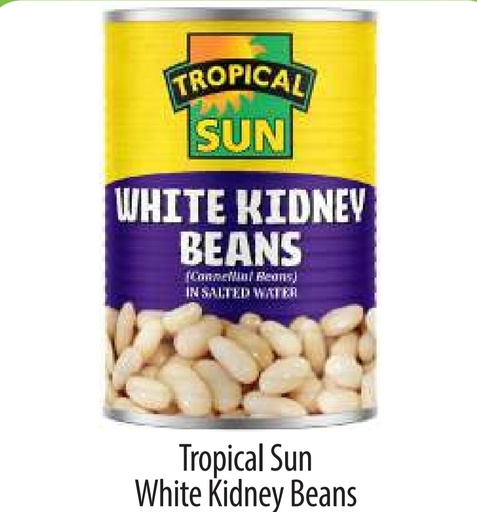 Tropical Sun White Kidney Beans Canned 12x400gm