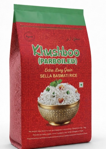 Khushboo Sella Parboiled Basmti 20kg.